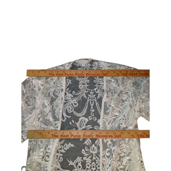 Homebodii Bridal‎ Robe Women Sz XS Lace White Maxi Sexy Intimates - Picture 7 of 7